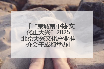 “京城南中轴·文化正大兴”2025北京大兴文化产业推介会于成都举办