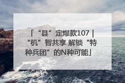 “县”定爆款107｜“机”智共享 解锁“特种兵团”的N种可能