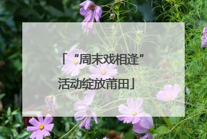 “周末戏相逢”活动绽放莆田