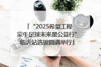 “2025希望工程·蒙牛足球未来星公益行”临沂站选拔圆满举行