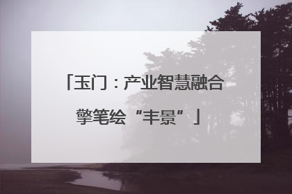 玉门：产业智慧融合 擎笔绘“丰景”