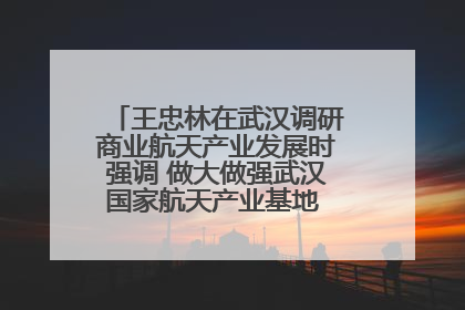 王忠林在武汉调研商业航天产业发展时强调 做大做强武汉国家航天产业基地 打造具有全国影响力的“中国星谷”