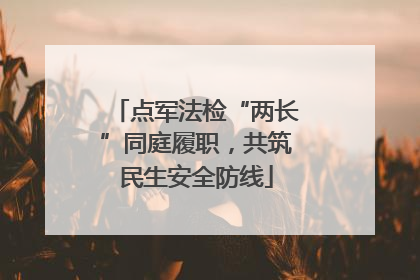 点军法检“两长”同庭履职，共筑民生安全防线