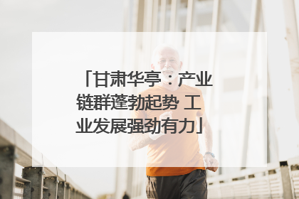 甘肃华亭：产业链群蓬勃起势 工业发展强劲有力