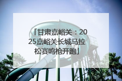 甘肃嘉峪关：2025嘉峪关长城马拉松赛鸣枪开跑