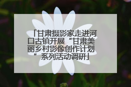 甘肃摄影家走进河口古镇开展“甘肃美丽乡村影像创作计划”系列活动调研