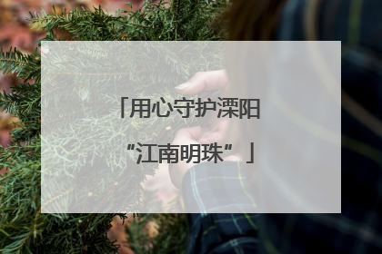 用心守护溧阳“江南明珠”