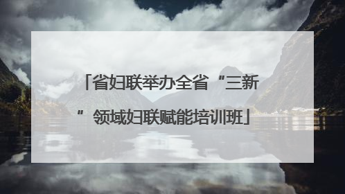 省妇联举办全省“三新”领域妇联赋能培训班