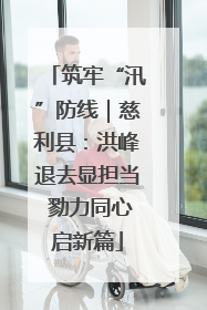 筑牢“汛”防线｜慈利县：洪峰退去显担当 勠力同心启新篇