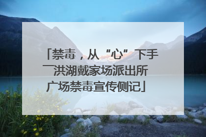 禁毒，从“心”下手――洪湖戴家场派出所广场禁毒宣传侧记