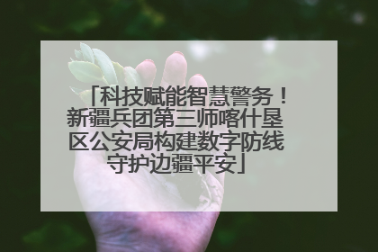 科技赋能智慧警务！新疆兵团第三师喀什垦区公安局构建数字防线守护边疆平安