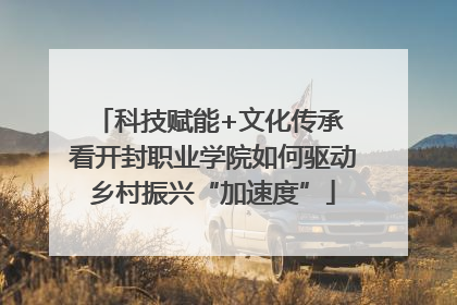 科技赋能+文化传承 看开封职业学院如何驱动乡村振兴“加速度”