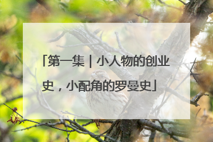 第一集｜小人物的创业史，小配角的罗曼史