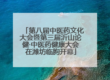 第八届中医药文化大会暨第三届沂山论健·中医药健康大会在潍坊临朐开幕