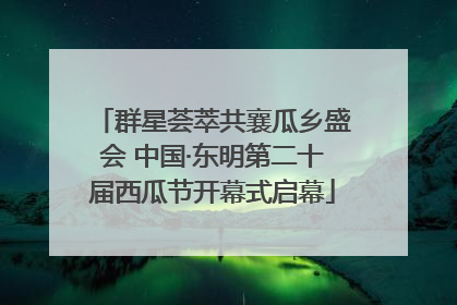 群星荟萃共襄瓜乡盛会 中国·东明第二十届西瓜节开幕式启幕