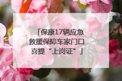 保康17辆应急救援保障车家门口喜提“上岗证”