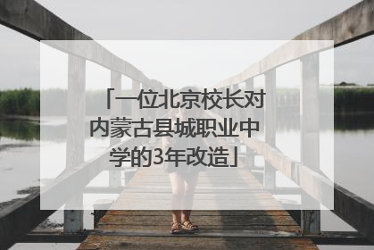 一位北京校长对内蒙古县城职业中学的3年改造