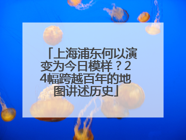 上海浦东何以演变为今日模样？24幅跨越百年的地图讲述历史