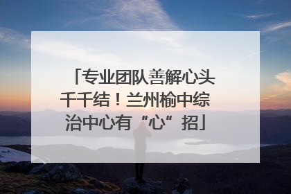 专业团队善解心头千千结！兰州榆中综治中心有“心”招