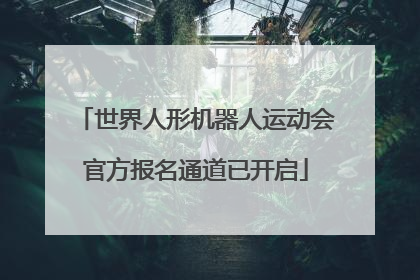 世界人形机器人运动会官方报名通道已开启