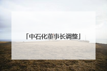 中石化董事长调整
