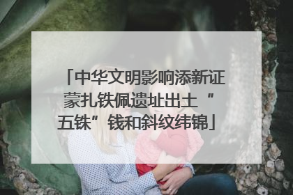 中华文明影响添新证 蒙扎铁佩遗址出土“五铢”钱和斜纹纬锦