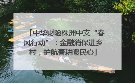 中华财险株洲中支“春风行动”：金融消保进乡村，护航春耕暖民心