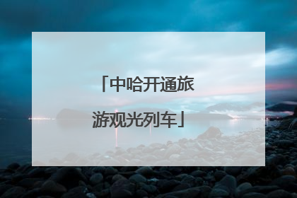 中哈开通旅游观光列车