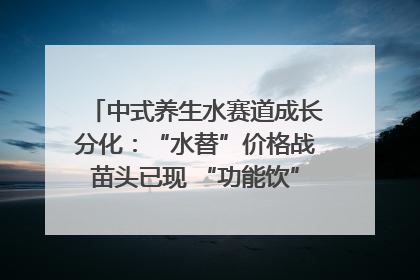 中式养生水赛道成长分化：“水替”价格战苗头已现 “功能饮”价高市场难打开｜中药大健康赛道迭变