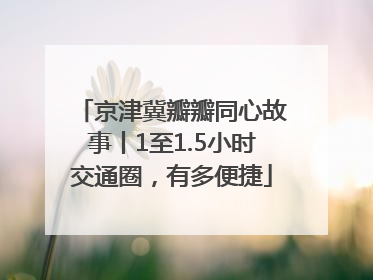 京津冀瓣瓣同心故事丨1至1.5小时交通圈，有多便捷
