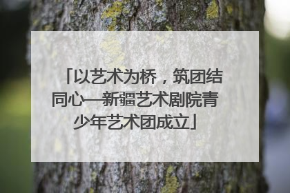 以艺术为桥，筑团结同心—新疆艺术剧院青少年艺术团成立