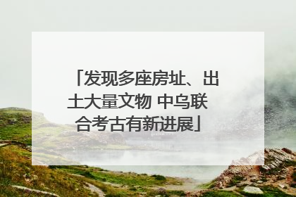 发现多座房址、出土大量文物 中乌联合考古有新进展