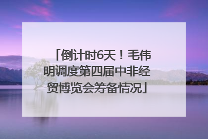 倒计时6天！毛伟明调度第四届中非经贸博览会筹备情况