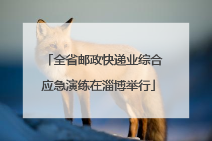 全省邮政快递业综合应急演练在淄博举行