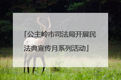 公主岭市司法局开展民法典宣传月系列活动