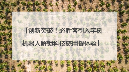 创新突破！必胜客引入宇树机器人解锁科技感用餐体验