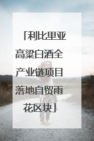 利比里亚高粱白酒全产业链项目落地自贸雨花区块