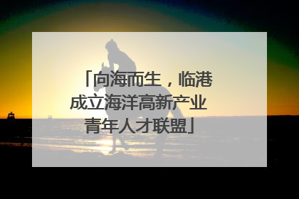 向海而生，临港成立海洋高新产业青年人才联盟