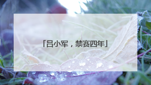 吕小军，禁赛四年