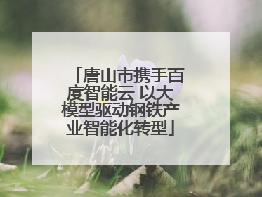 唐山市携手百度智能云 以大模型驱动钢铁产业智能化转型