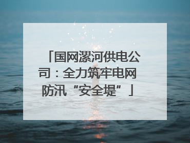 国网漯河供电公司：全力筑牢电网防汛“安全堤”