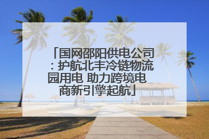 国网邵阳供电公司：护航北丰冷链物流园用电 助力跨境电商新引擎起航