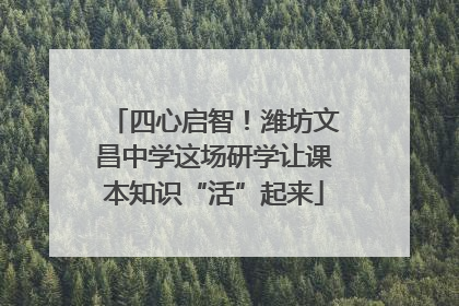 四心启智！潍坊文昌中学这场研学让课本知识“活”起来