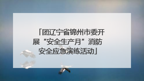 团辽宁省锦州市委开展“安全生产月”消防安全应急演练活动