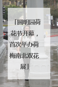 圆明园荷花节开幕，首次举办荷梅南北双花展