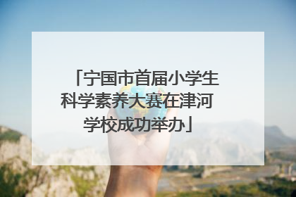 宁国市首届小学生科学素养大赛在津河学校成功举办