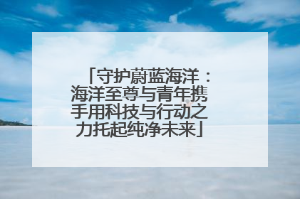 守护蔚蓝海洋：海洋至尊与青年携手用科技与行动之力托起纯净未来