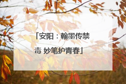 安阳：翰墨传禁毒 妙笔护青春