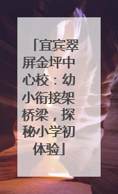 宜宾翠屏金坪中心校：幼小衔接架桥梁，探秘小学初体验