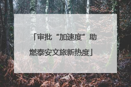 审批“加速度”助燃泰安文旅新热度